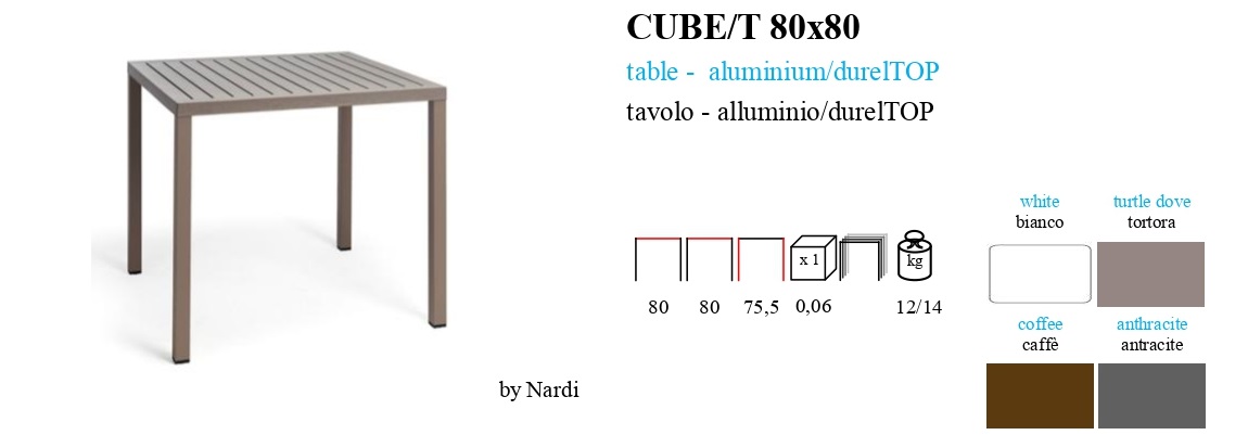 CUBE/T 80x80x75,5