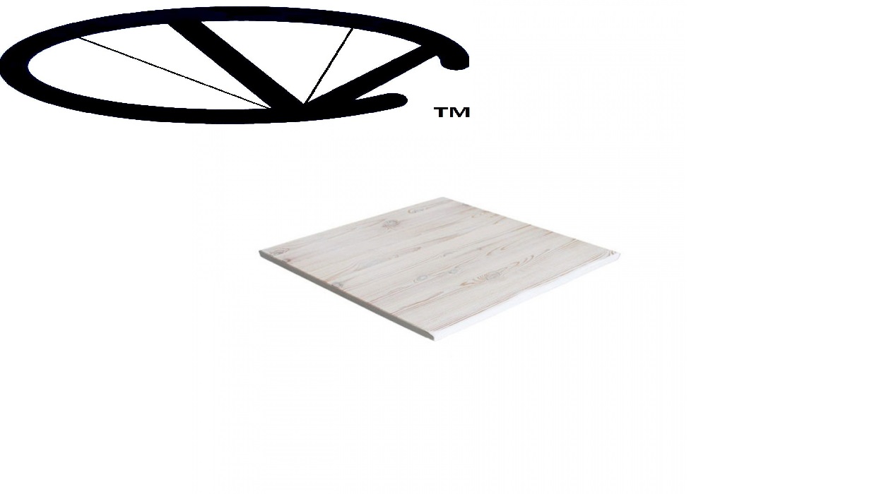 Piano tavolo bar in legno massello piano quadrato 60 x 60 cm