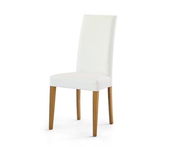 sedia bianca imbottita con gambe in legno sedia bianca imbottita A SONDRIO, MATERA, CAMPOBASSO, MESTRE, FROSINONE